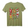 Weihnachtliches Kinder T-Shirt mit Santa, Elf, Rentier & Schneemann - Lustiges Xmas Kurzarm Shirt für Jungs, Mädchen & Familie