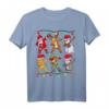 Weihnachtliches Kinder T-Shirt mit Santa, Elf, Rentier & Schneemann - Lustiges Xmas Kurzarm Shirt für Jungs, Mädchen & Familie
