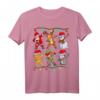 Weihnachtliches Kinder T-Shirt mit Santa, Elf, Rentier & Schneemann - Lustiges Xmas Kurzarm Shirt für Jungs, Mädchen & Familie