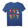 Weihnachtliches Kinder T-Shirt mit Santa, Elf, Rentier & Schneemann - Lustiges Xmas Kurzarm Shirt für Jungs, Mädchen & Familie