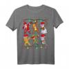 Weihnachtliches Kinder T-Shirt mit Santa, Elf, Rentier & Schneemann - Lustiges Xmas Kurzarm Shirt für Jungs, Mädchen & Familie
