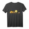 Gitarre Natur Mond Retro Style Gitarrist T-Shirt – Vintage Geschenkidee für Musiker und Gitarristen