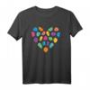 Klettern Kletterer Herz Damen Mädchen Berge Bouldern T-Shirt – Perfekt für Bergsteiger und Boulderfans für Damen, Mädchen & Kinder