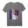Coole New York City Freiheitsstatue & USA Flagge T-Shirt – Perfekt als Souvenir, Geschenk & Urban Fashion