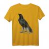 Vintage Krähe T-Shirt mit Raben Illustration – Retro Gothic Vogelmotiv für Vogel- und Tierliebhaber