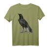 Vintage Krähe T-Shirt mit Raben Illustration – Retro Gothic Vogelmotiv für Vogel- und Tierliebhaber