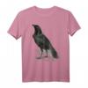 Vintage Krähe T-Shirt mit Raben Illustration – Retro Gothic Vogelmotiv für Vogel- und Tierliebhaber