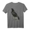 Vintage Krähe T-Shirt mit Raben Illustration – Retro Gothic Vogelmotiv für Vogel- und Tierliebhaber