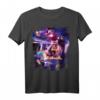 Weltraum-Pizza-Katze T-Shirt mit Regenbogen-Laser, Taco & Burrito - Lustiges buntes Design für Katzen- und Food-Fans