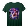 Weltraum-Pizza-Katze T-Shirt mit Regenbogen-Laser, Taco & Burrito - Lustiges buntes Design für Katzen- und Food-Fans