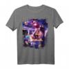 Weltraum-Pizza-Katze T-Shirt mit Regenbogen-Laser, Taco & Burrito - Lustiges buntes Design für Katzen- und Food-Fans
