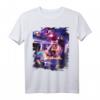 Weltraum-Pizza-Katze T-Shirt mit Regenbogen-Laser, Taco & Burrito - Lustiges buntes Design für Katzen- und Food-Fans