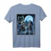 Wolf in der Heavy Metal Band spielt E-Gitarre - Kreatives Tierdesign T-Shirt für Metal- und Wölfe Liebhaber