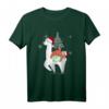 Alpaka & Faultier Weihnachtsshirt für Herren, Damen & Kinder - Lustiges Weihnachts-Schlafshirt mit Santa Lama S