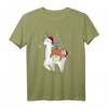 Alpaka & Faultier Weihnachtsshirt für Herren, Damen & Kinder - Lustiges Weihnachts-Schlafshirt mit Santa Lama S