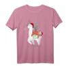 Alpaka & Faultier Weihnachtsshirt für Herren, Damen & Kinder - Lustiges Weihnachts-Schlafshirt mit Santa Lama S