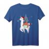 Alpaka & Faultier Weihnachtsshirt für Herren, Damen & Kinder - Lustiges Weihnachts-Schlafshirt mit Santa Lama S