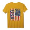 USA Flagge T-Shirt für Damen, Herren & Kinder - Klassisch geschnitten, doppelt genähter Saum, perfekt für Amerika-Fans