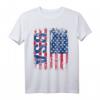 USA Flagge T-Shirt für Damen, Herren & Kinder - Klassisch geschnitten, doppelt genähter Saum, perfekt für Amerika-Fans