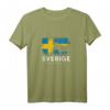 Schweden Skandinavien T-Shirt mit Elch und Flagge - Perfekt als Geschenk für Schweden Fans, Urlauber & Skandinavien Liebhaber
