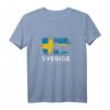 Schweden Skandinavien T-Shirt mit Elch und Flagge - Perfekt als Geschenk für Schweden Fans, Urlauber & Skandinavien Liebhaber