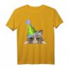Frohes Neues Jahr 2023 Lustiges Silvester Katze mit Party Hut T-Shirt – Perfekte Festtagsbekleidung für Familie und Freunde
