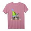 Frohes Neues Jahr 2023 Lustiges Silvester Katze mit Party Hut T-Shirt – Perfekte Festtagsbekleidung für Familie und Freunde