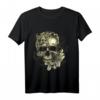 Floral Skull T-Shirt für Halloween & Sommer Vibes – Stylisches Totenkopf-Motiv für Damen, Herren & Opa