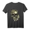 Floral Skull T-Shirt für Halloween & Sommer Vibes – Stylisches Totenkopf-Motiv für Damen, Herren & Opa