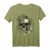 Floral Skull T-Shirt für Halloween & Sommer Vibes – Stylisches Totenkopf-Motiv für Damen, Herren & Opa