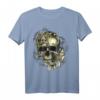 Floral Skull T-Shirt für Halloween & Sommer Vibes – Stylisches Totenkopf-Motiv für Damen, Herren & Opa