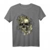 Floral Skull T-Shirt für Halloween & Sommer Vibes – Stylisches Totenkopf-Motiv für Damen, Herren & Opa