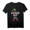 Dicker Elf Weihnachtsoutfit Partnerlook Geschenk - Kurzarm T-Shirt für Weihnachten, festliches Elfen Design für Familien und Freunde