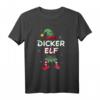 Dicker Elf Weihnachtsoutfit Partnerlook Geschenk - Kurzarm T-Shirt für Weihnachten, festliches Elfen Design für Familien und Freunde
