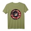 Marvel Captain America Avengers Shield Flag Graphic T-Shirt - Offizielles Marvel Lizenzprodukt für Fans