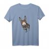 Eselgesicht T-Shirt – Lustiges, klassisch geschnittenes Tiermotiv, doppelt genähter Saum für Tierliebhaber und Humor-Fans