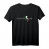 Herzschlag Italien T-Shirt mit Flagge - Perfektes Geschenk für stolze Italiener und Liebhaber der italienischen Kultur