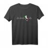 Herzschlag Italien T-Shirt mit Flagge - Perfektes Geschenk für stolze Italiener und Liebhaber der italienischen Kultur