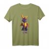 HapPanda Purple Dragon Retro Video Game Icon T-Shirt – Lizenzierte Gaming Kleidung für Fans und Geburtstagskinder
