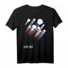 Star Trek Federation Spaceships Rainbow Pride Stripes T-Shirt - Offiziell lizenziertes Science Fiction & LGBTQ+ Pride Shirt für Fans