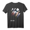 Star Trek Federation Spaceships Rainbow Pride Stripes T-Shirt - Offiziell lizenziertes Science Fiction & LGBTQ+ Pride Shirt für Fans