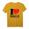 Ich Liebe Malle Mallorca Lustiges Gruppen T-Shirt – Perfekt für Parties, Junggesellenabschied & Strandfeiern auf Mallorca