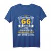 66 Jahre Als Gott mich vor 66 Jahren schuf - Lustiges Geburtstag T-Shirt für Mann und Frau zum 66. Geburtstag