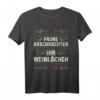 Lustiges Weihnachts-T-Shirt mit Spruch - Frohe Arschnachten Ihr Weinlöcher als originelles Sauf- und Weihnachtsgeschenk für Damen und Herren
