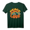Peace Sign Love Hippie T-Shirt im Batik-Stil aus den 60er und 70er Jahren - Retro Vintage Look für Halloween, Geburtstage & Geschenke