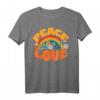 Peace Sign Love Hippie T-Shirt im Batik-Stil aus den 60er und 70er Jahren - Retro Vintage Look für Halloween, Geburtstage & Geschenke