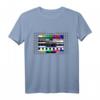 DDR Testbild T-Shirt - 80er & 90er Jahre Ost Kostüm für Mottopartys, Festivals & Nostalgie-Feiern