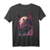 Japan Anime Maske Kitsune Style Samurai Oni Monster T-Shirt – Futuristisches Japan Tier Design für Otaku & Manga Fans