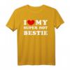 I Love My Super Hot Bestie T-Shirt - Lustiges Freundschaftsgeschenk für beste Freundinnen mit Vintage-Design