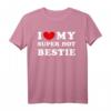I Love My Super Hot Bestie T-Shirt - Lustiges Freundschaftsgeschenk für beste Freundinnen mit Vintage-Design